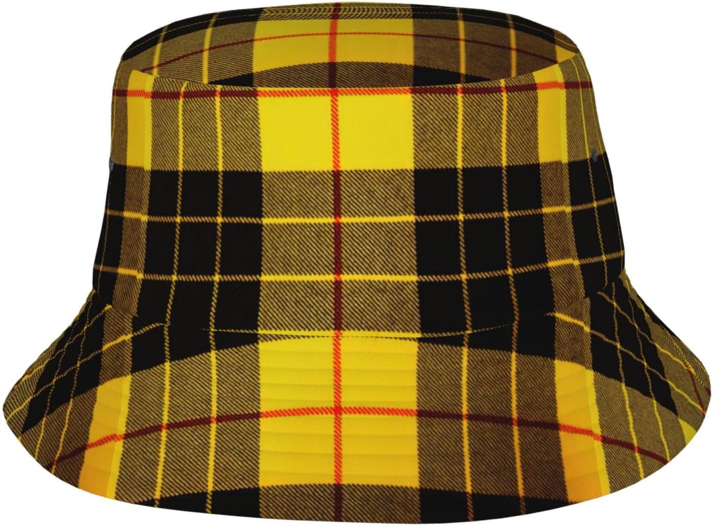 Chapeau bob – unisexe, à motifs, respirant, gris