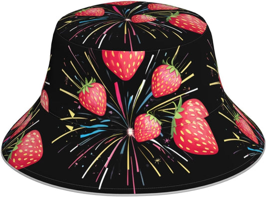Chapeau bob – unisexe, à motifs, bandes réfléchissantes